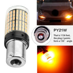 Set of 2 BAU15S 7507 PY21W 5009 Canbus No-Error LED Bulbs for Turn Signal