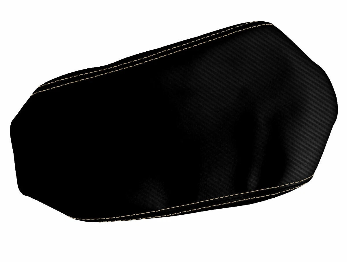 Console Lid Armrest Cover for Jeep Compass (2009–2016) Carbon Fiber