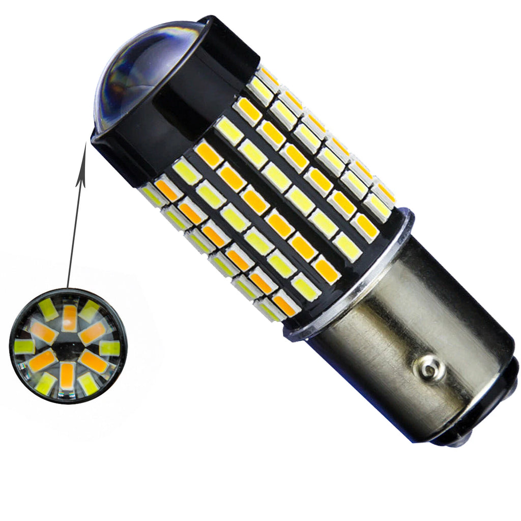 White Amber Dual-Color Switchback LED Turn Signal Bulbs for Honda (2014-2019)