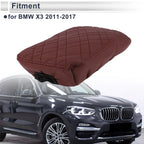 Center Console Cover for BMW X3 (2011–2017) Wine Red