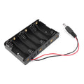 6 x AA 9V Battery Holder Box with DC 5.52.1mm Plug for Arduino