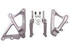 Set of 2 Front Rider Footrest Pegs Bracket for Yamaha YZF-R1 (2009–2014)