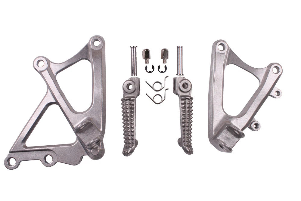 Set of 2 Front Rider Footrest Pegs Bracket for Yamaha YZF-R1 (2009–2014)