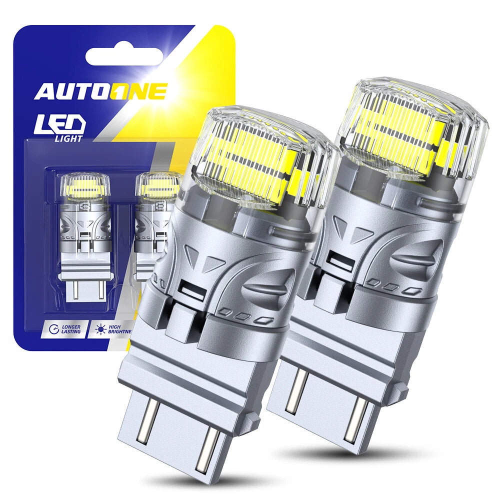 Set of 2 LED Reverse Brake Turn Signal Light Bulbs for Make Model (YYYY–YYYY)