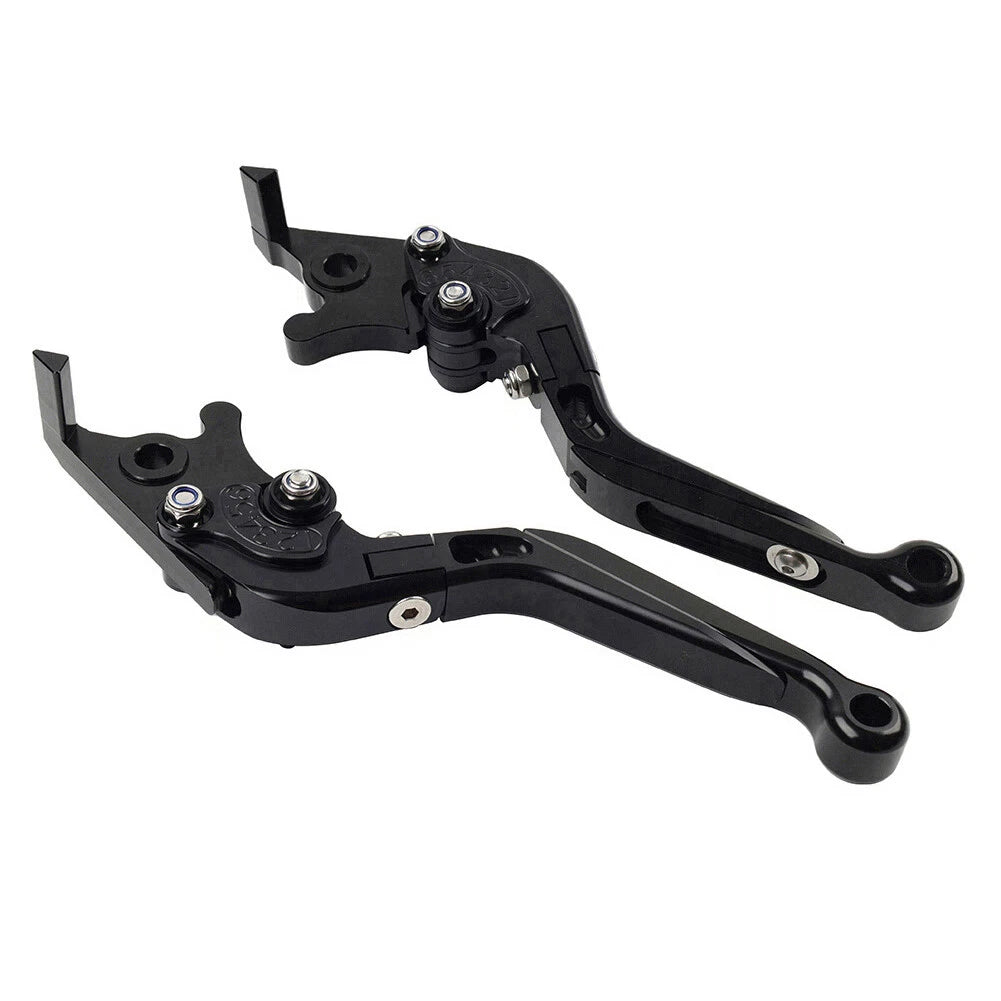 CNC Extendable Brake Clutch Levers for Yamaha YZF R1 (2004–2008), R6 (2005–2016) Black