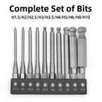 75mm Magnetic Ball Hex Screwdriver Bits Set for Tight Angle Drilling