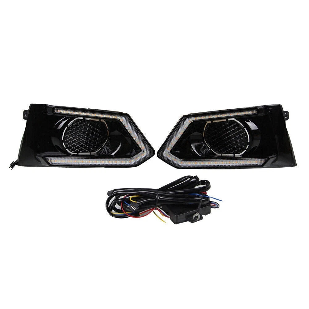2PC LED Daytime Running Lights DRL Amber White for Nissan Altima Teana (2019–2020)