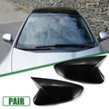 1 Pair Rearview Mirror Cover Cap for Hyundai Veloster (2012–2017) Gloss Black