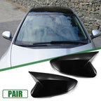 1 Pair Rearview Mirror Cover Cap for Hyundai Veloster (2012–2017) Gloss Black