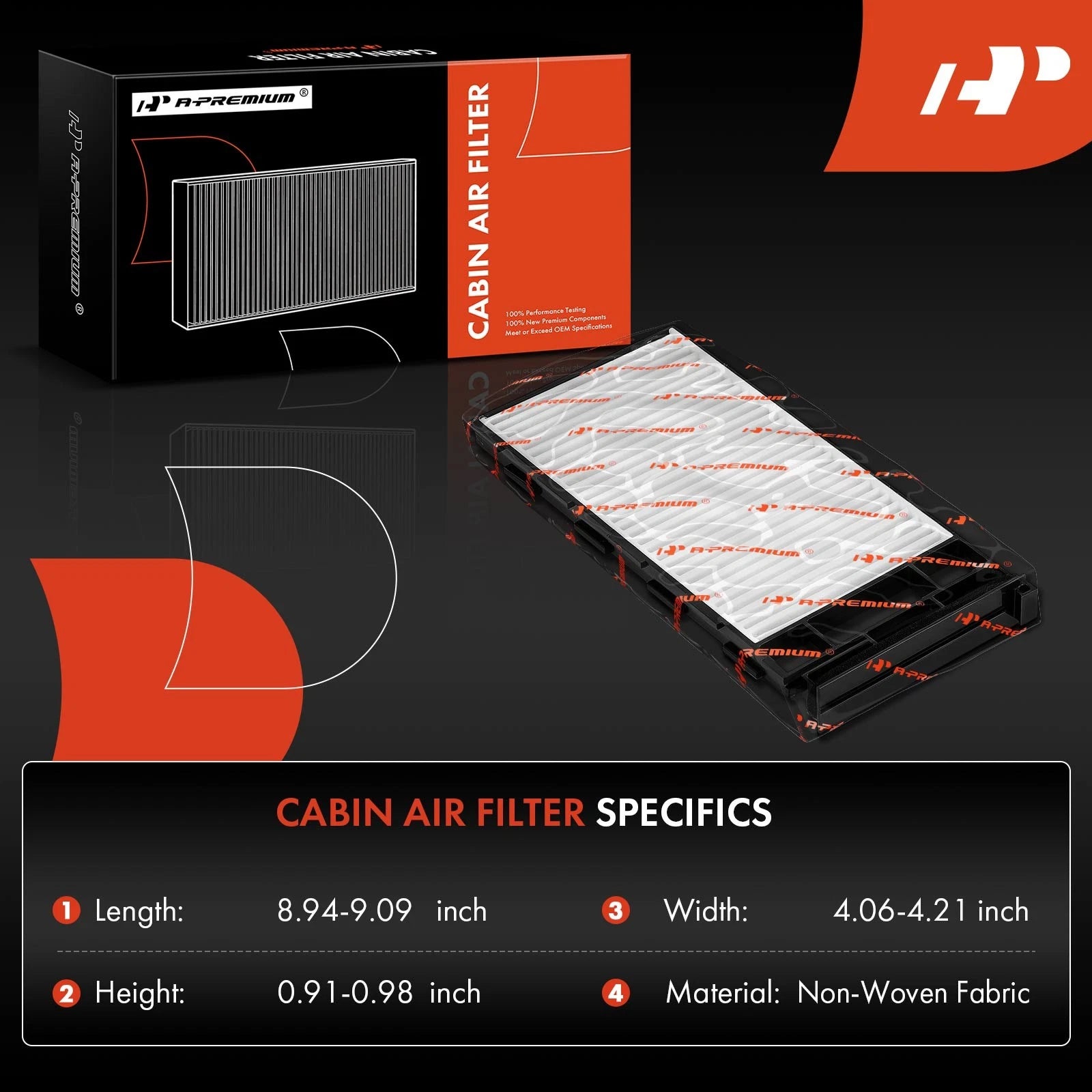 Set of 4 Activated Carbon Cabin Air Filters for Nissan Xterra (1998–2004)