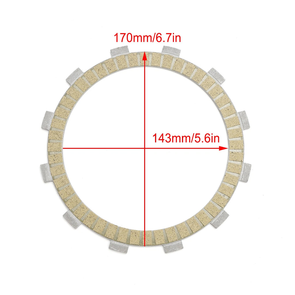 Clutch Friction Plate Kit for Kawasaki VN1700 Vulcan 1700 Classic (2009–2014)
