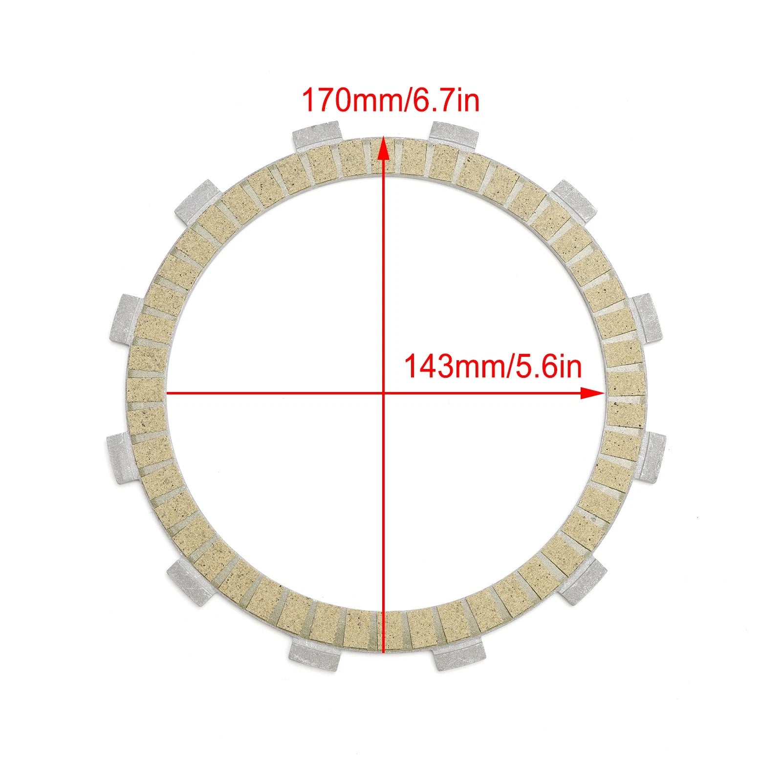 Clutch Friction Plate Kit for Kawasaki VN1700 Vulcan 1700 Classic (2009–2014)