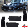 4X Smoke Front Signal and Side Marker Lights for Jeep Cherokee (1984–1996)