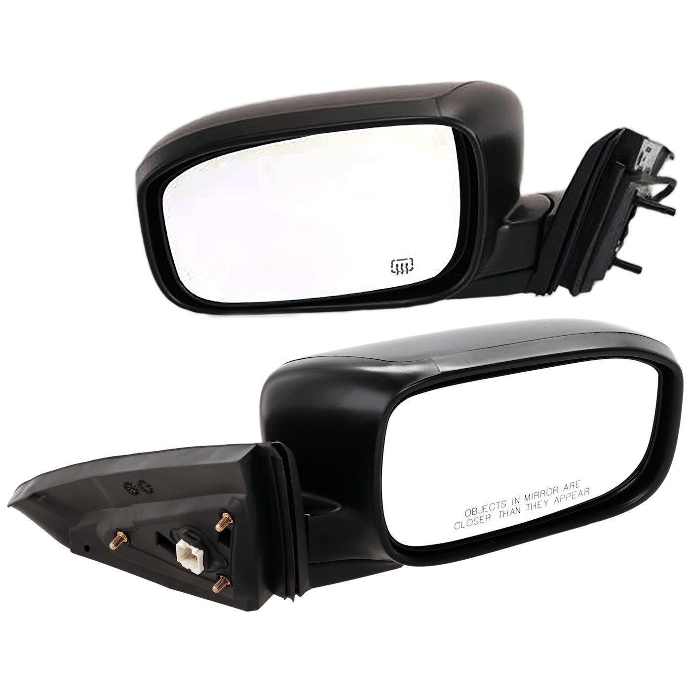 Set of 2 Heated Mirrors for Honda Coupe