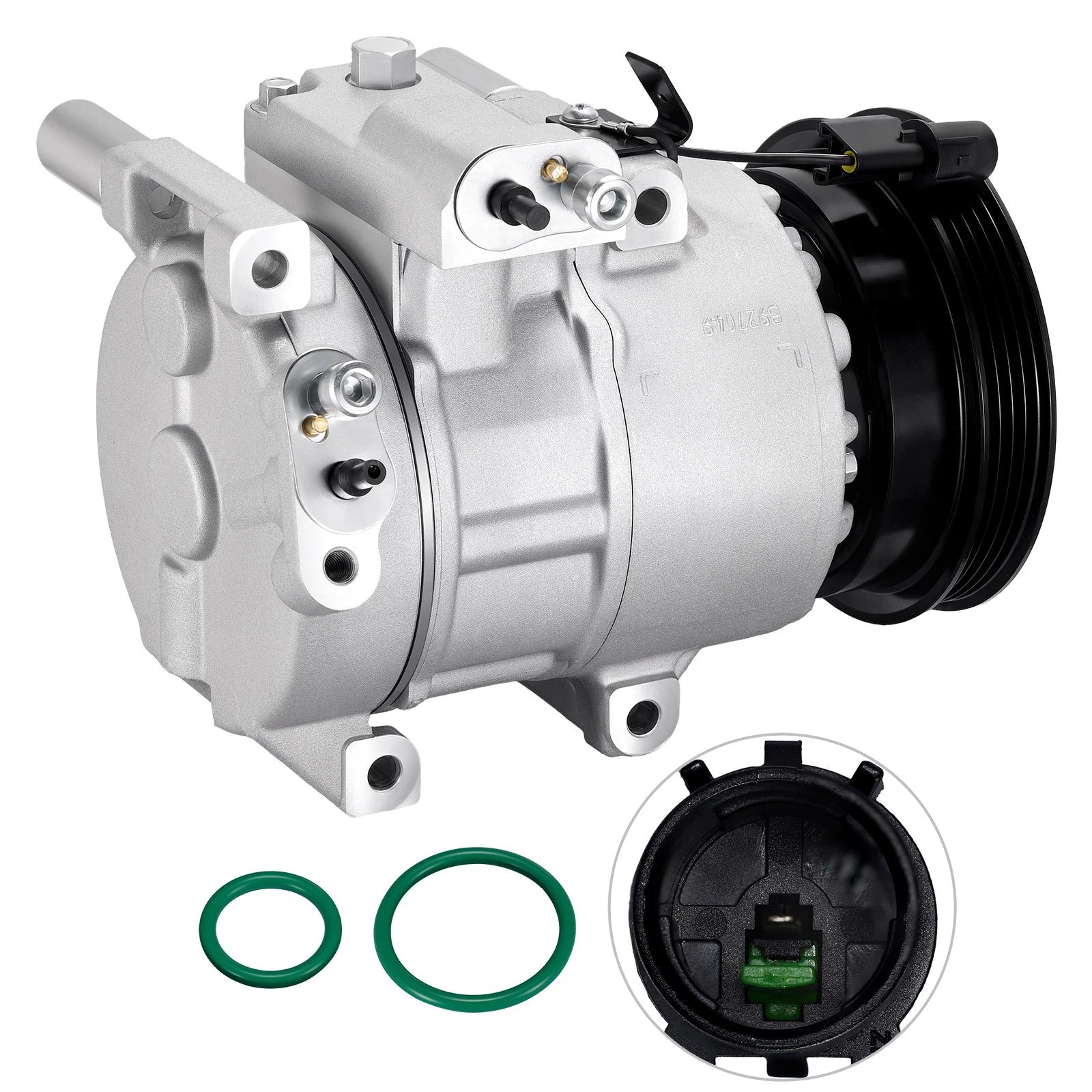 A/C Compressor with Clutch for Kia Rio Rio5 (2006–2011) CO 10980C 977011G010