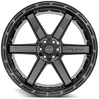 24 inch Gloss Black Wheel with Brushed Face for 2001–2007 Toyota Sequoia