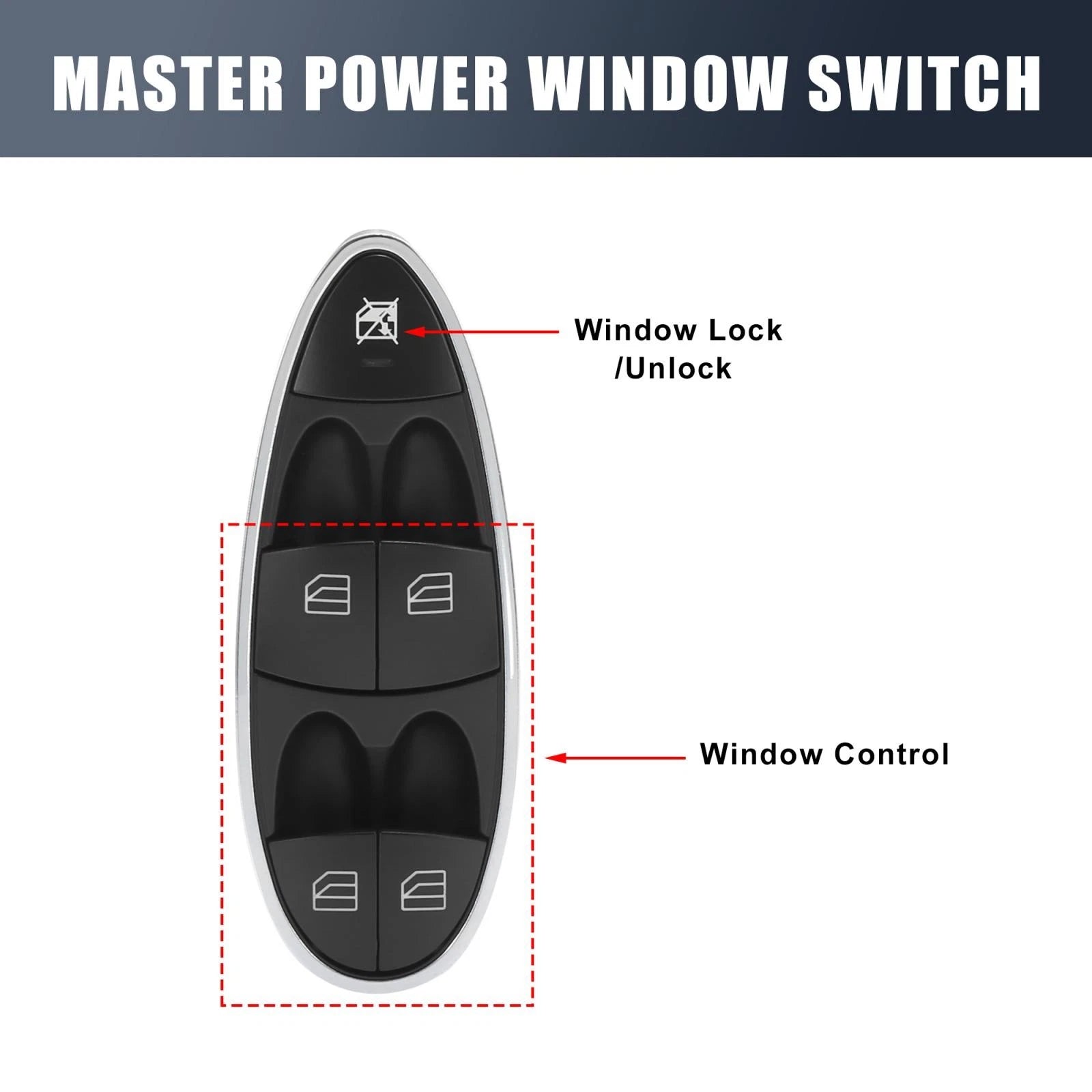 Power Window Switch 2118213679 for Mercedes-Benz E280 (2007)