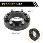 2X 6x139.7mm Wheel Spacers M12x1.5 for Lexus GX (2002–2023)