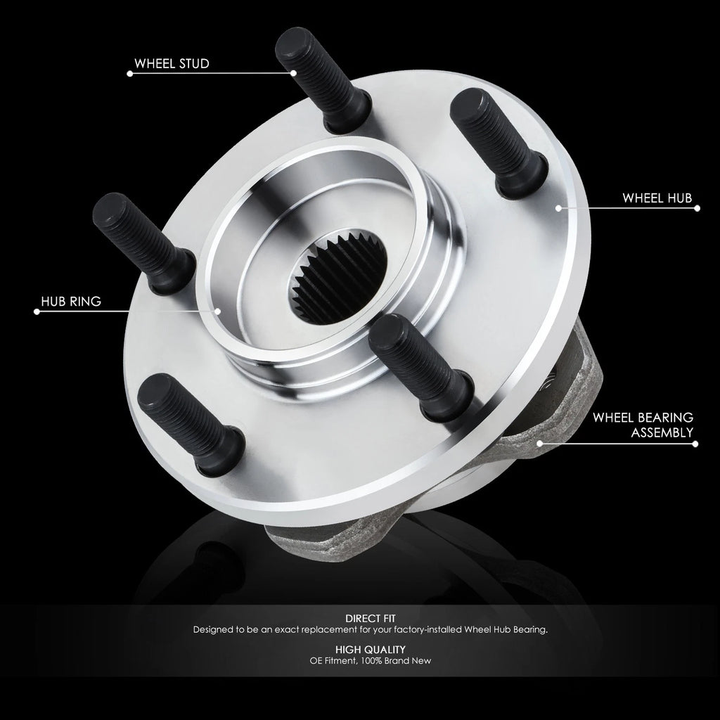 Set of 2 Wheel Bearing Hubs for Dodge Grand Caravan 1996–2008
