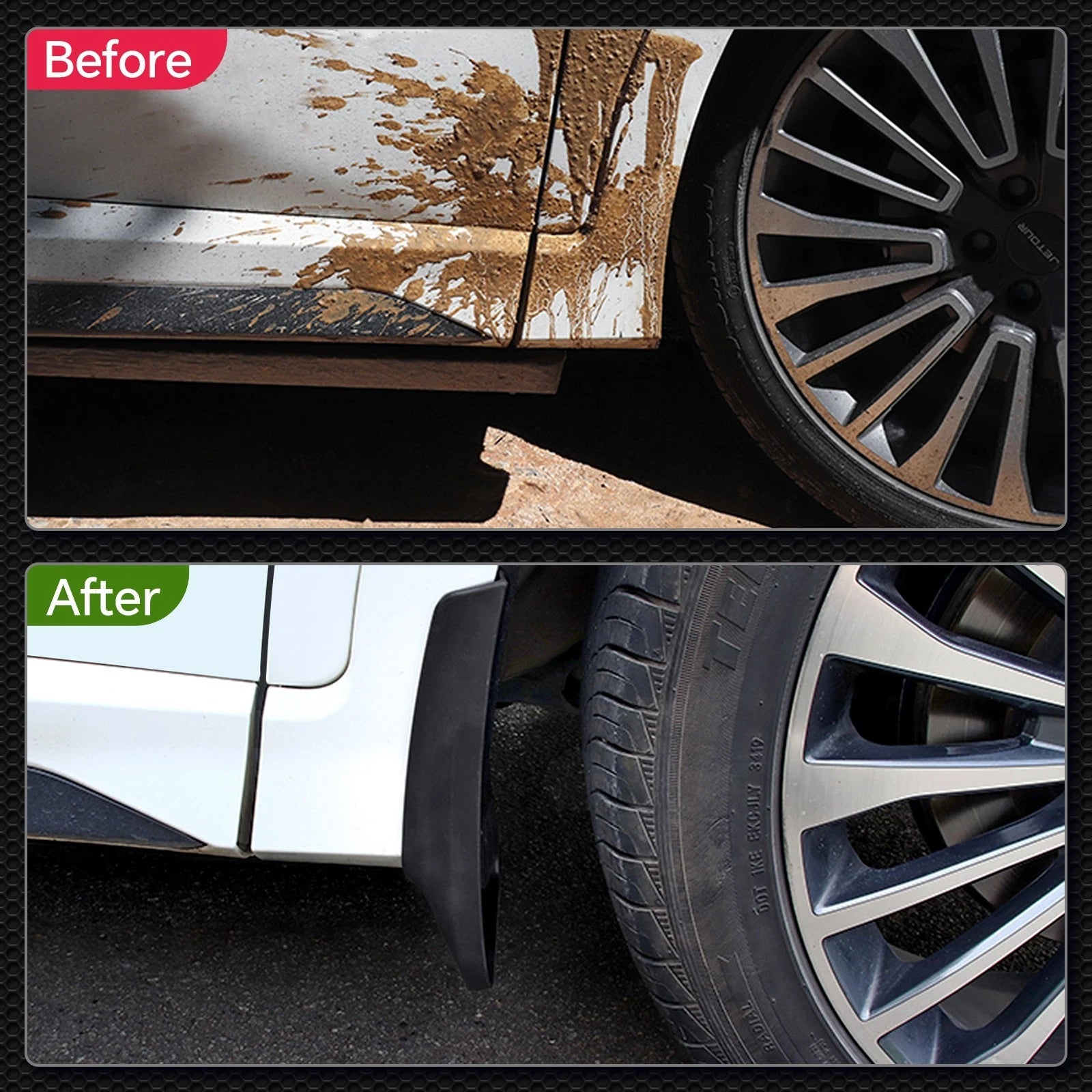 Aerodynamic Mud Flaps for Toyota 4Runner (2010-2021) Front Rear (4PCS)