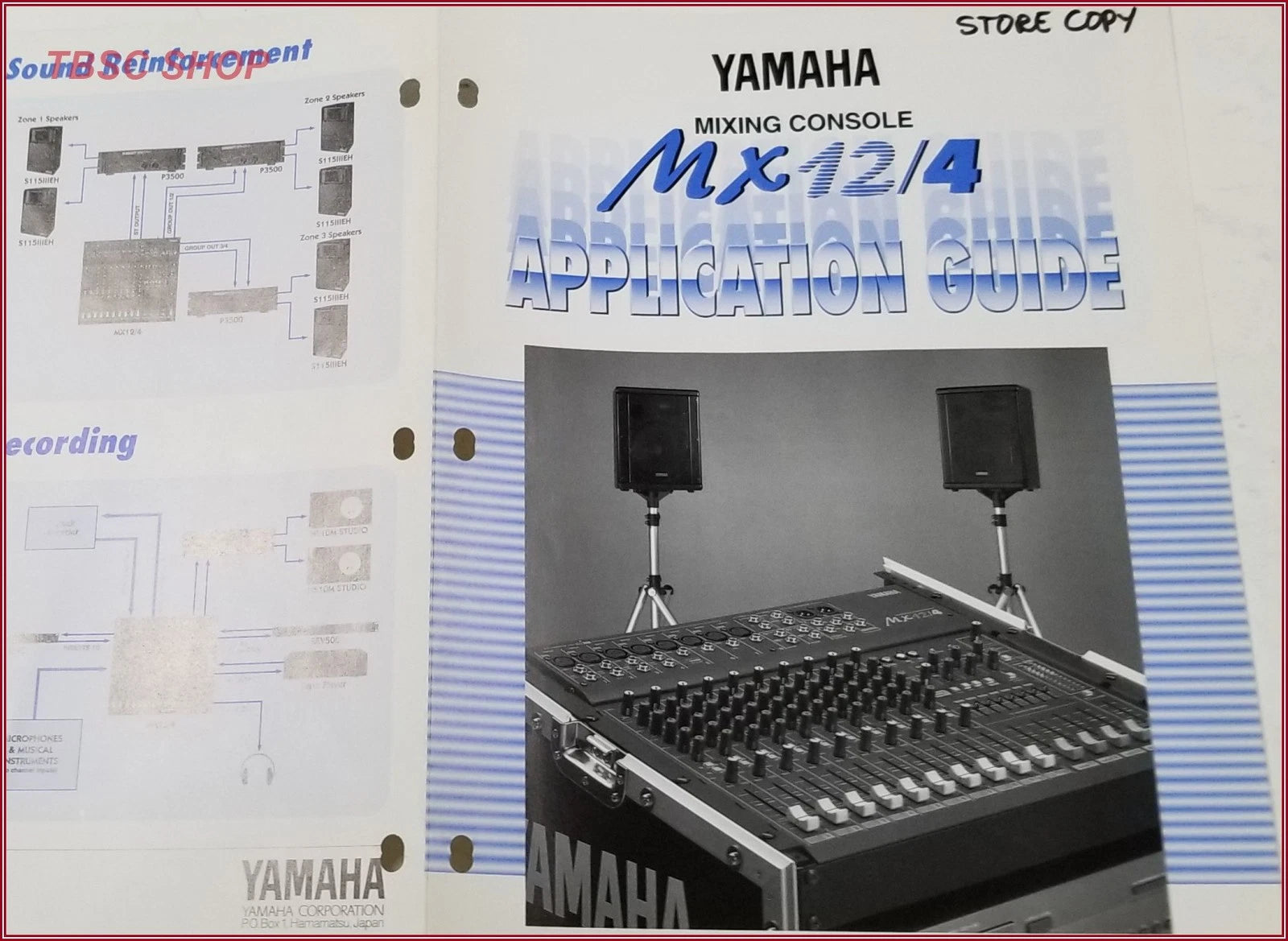 Yamaha MX12 / 4 Mixer Console Application Guide