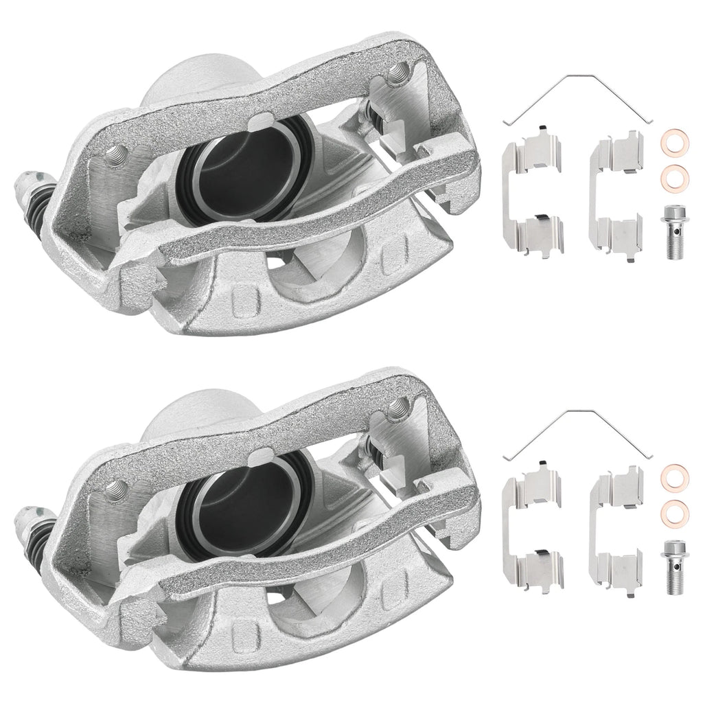 2x Front Brake Calipers with Bracket for Honda CR-V (2002–2004) Element (2003–2011) 2.4L