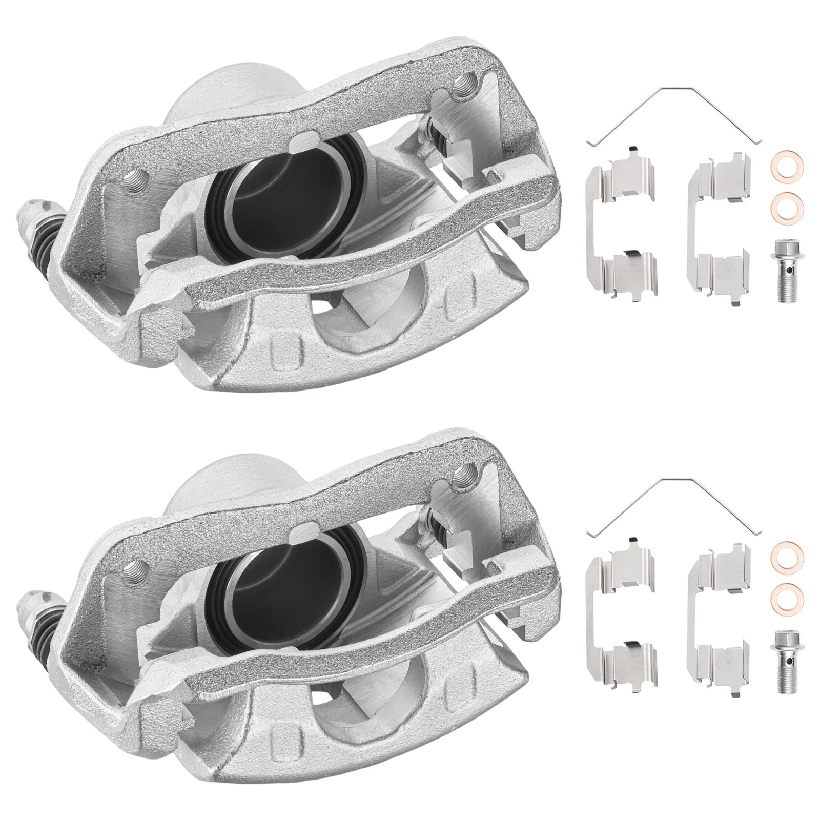 2x Front Brake Calipers with Bracket for Honda CR-V (2002–2004) Element (2003–2011) 2.4L