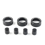7x Switch Knob Ring Cover Trim for Honda Civic 2022+ CR-V 2023-2024 Black