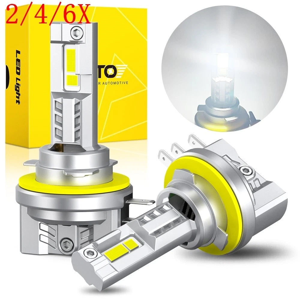 2X H15 LED Bulbs for High Beam DRL Headlights (Halogen Replacement)