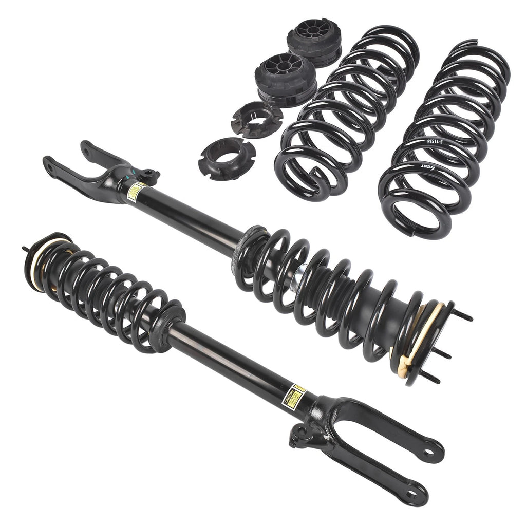 Front Shock Struts & Rear Coil Spring Lowering Kit for Mercedes W164 (2006–2011)