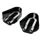 Bar Shield Rear Axle Covers for Harley Softail FLS FLSTN (2008–2017) Black