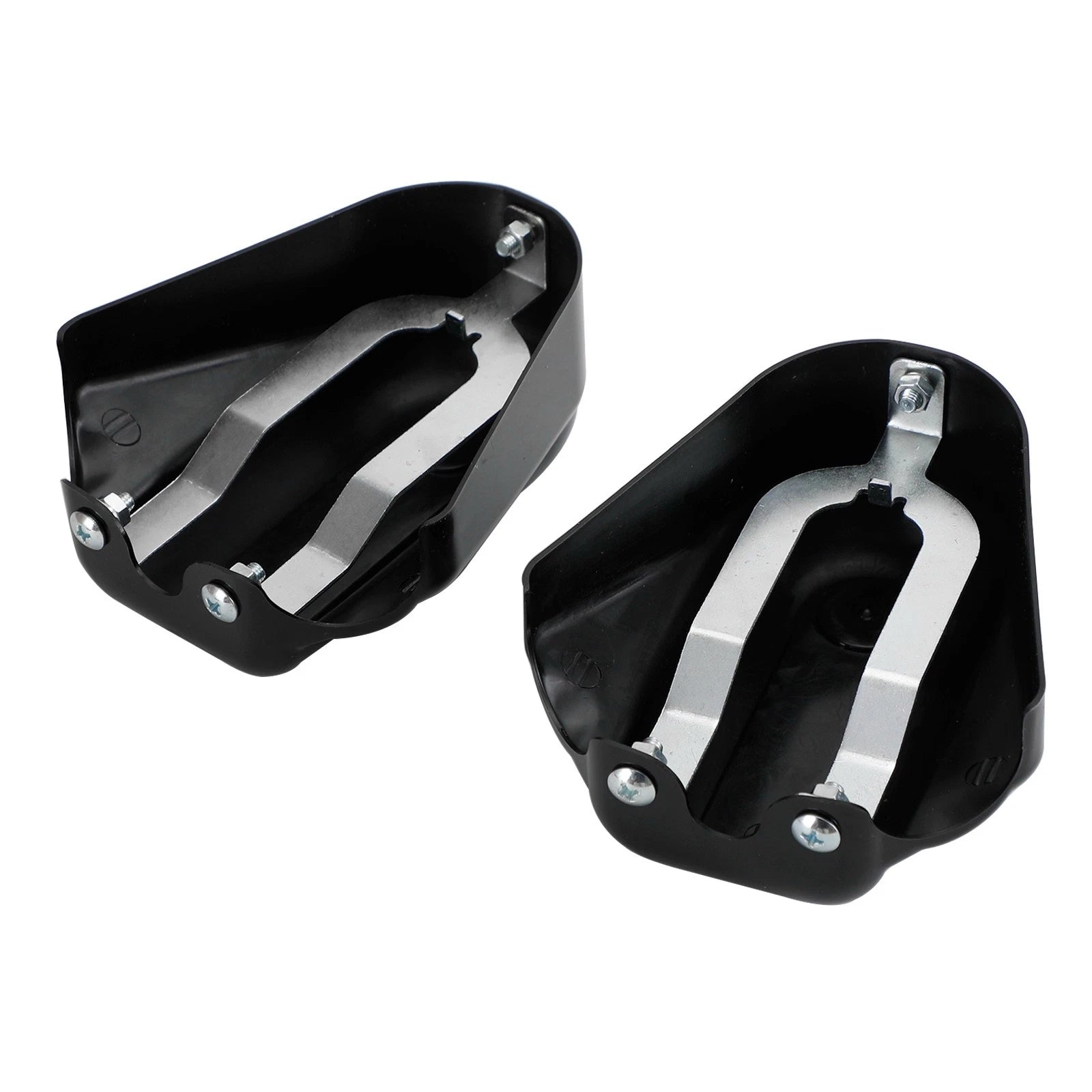Bar Shield Rear Axle Covers for Harley Softail FLS FLSTN (2008–2017) Black