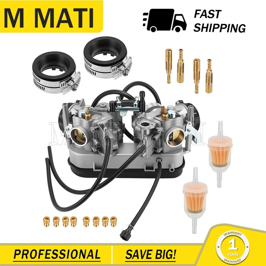 Carburetor & Intake Manifold Boot for Kawasaki Brute Force 750 (2005–2007)