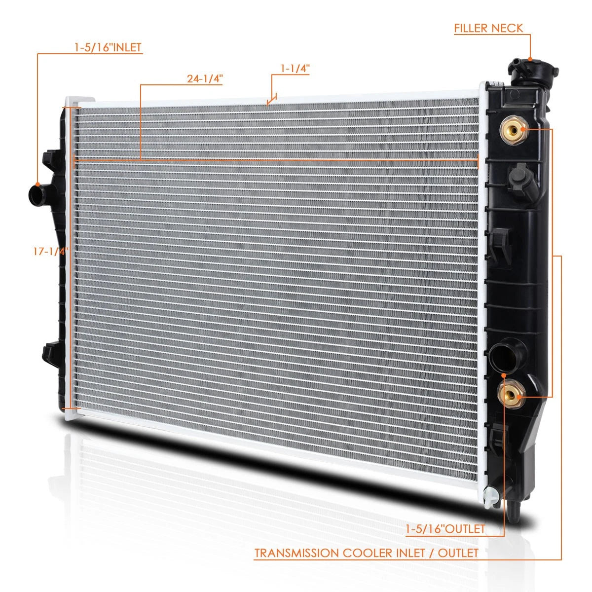 Aluminum Core Radiator for Camaro/Firebird (1993–2002) DPI-1485
