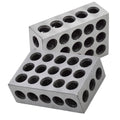 Matched Pair Ultra Precision 1-2-3 Blocks for Machinist Jig (23 Holes)