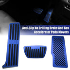 3pcs Non-Slip Blue Brake Gas Accelerator Pedal for Toyota Camry (2018–2022)