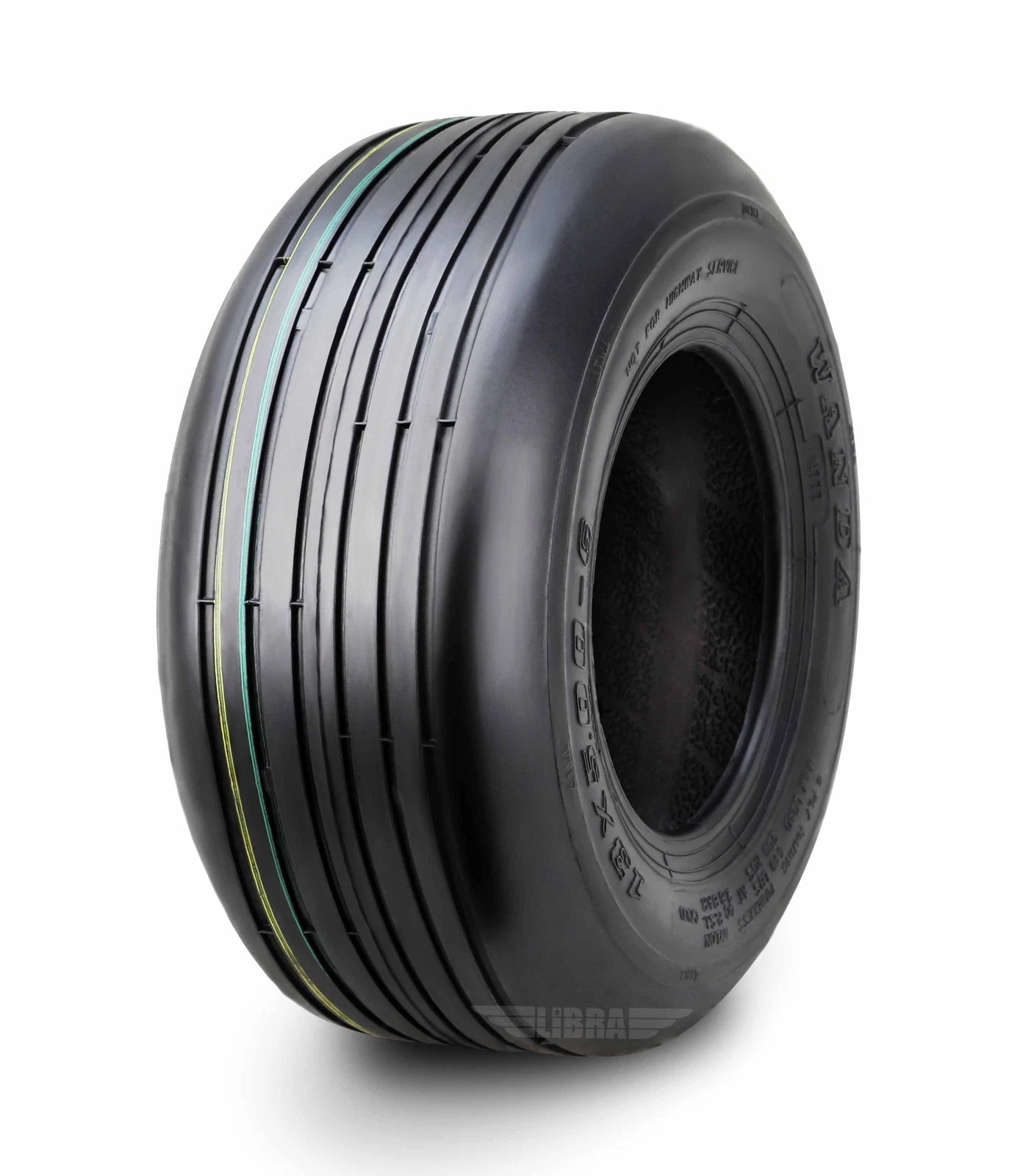WANDA 13x5-6 Rib Turf Tire 4ply for Lawn Mower Utility Cart (N/A)
