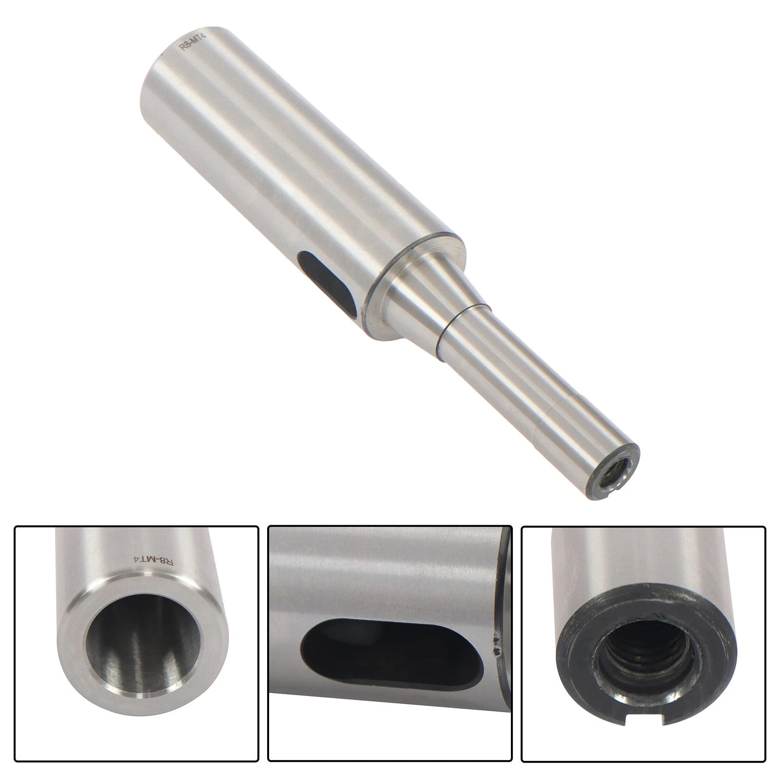 Set of 4 R8 Shank Sleeves for Industrial Machines (1MT–4MT)