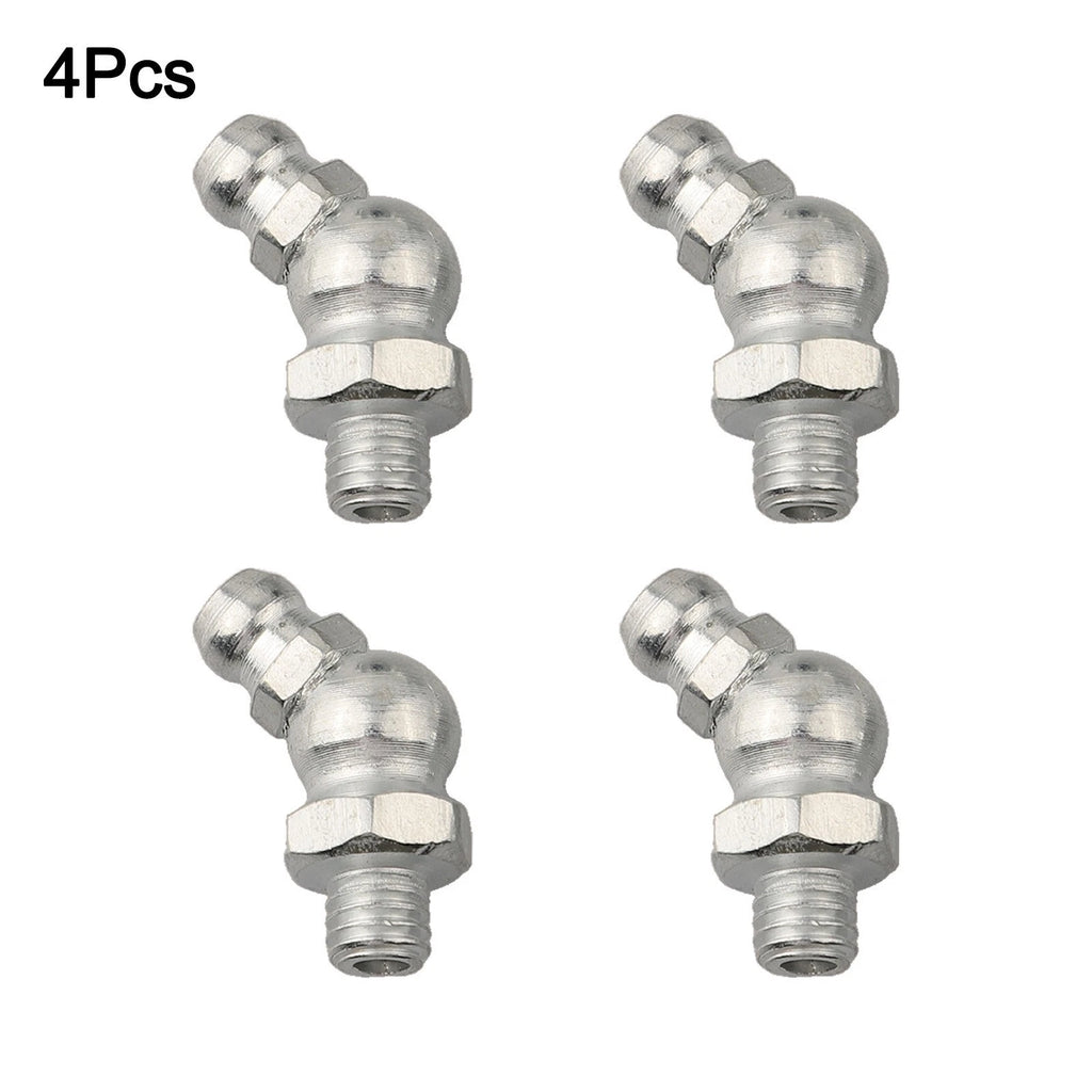Set of 4 M6 x 1mm Galvanized Grease Nipple Fittings