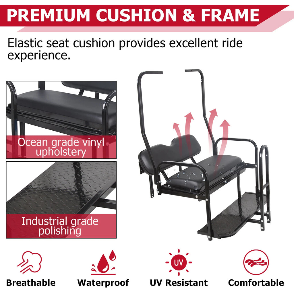Rear Flip Seat Kit for Club Car DS (1982-2000.5)