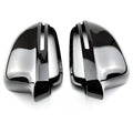 Gloss Black Wing Side Mirror Cap Covers Lane Assist for Audi A5/S5 (2008-2009)