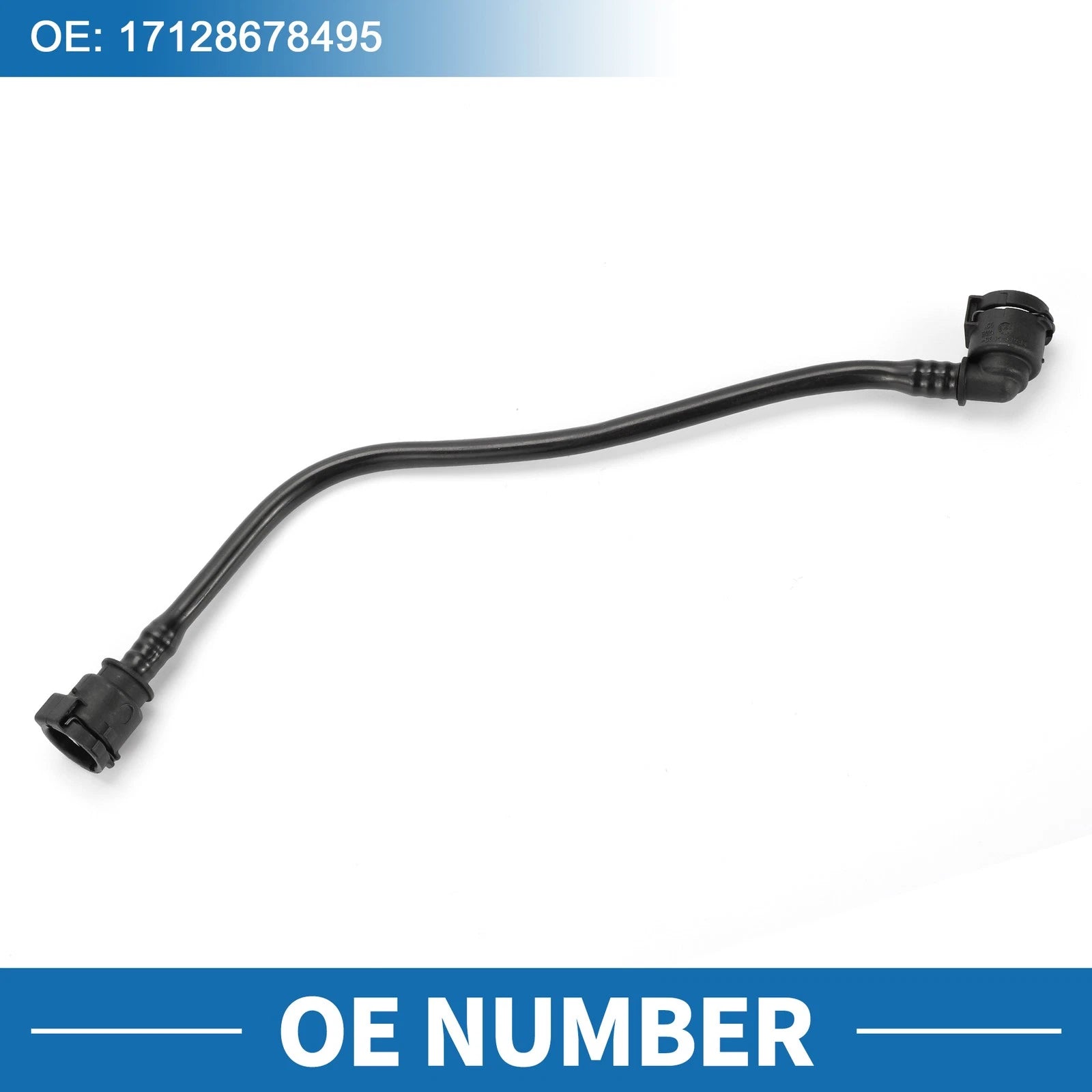 Radiator Hose No.17128678495 for BMW 840i (2020–2023) Plastic Black 1 Pc