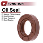 Set of 2 Oil Seal Rotary Shaft Seal FKM Rubber 22x38x8mm