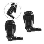 2X Washer Nozzle for Mazda 3 5 6 (2004–2013) ABS Plastic Black