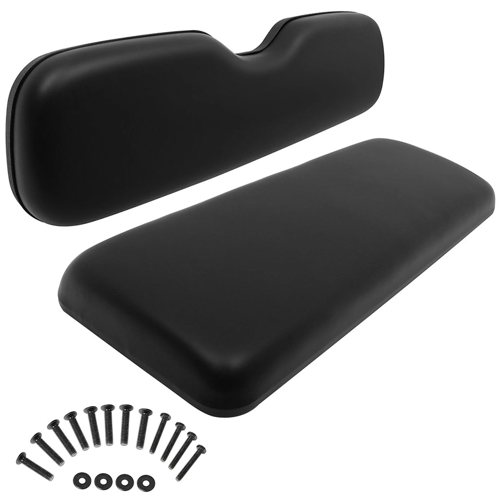 Rear Seat Cushion Set for EZGO TxT, ST, ST Sport, Valor (Black)
