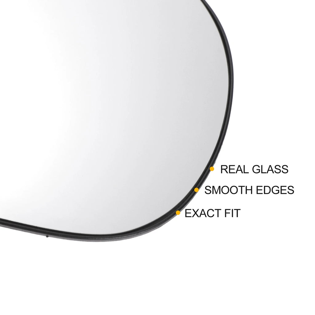 Right Side Heated Convex Mirror Glass for Nissan Micra (2002–2009)