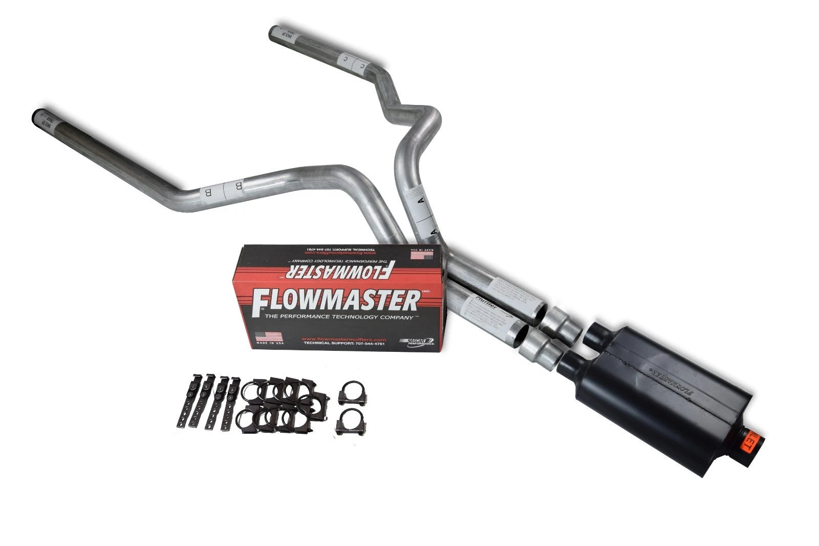 3" Dual Exhaust Kit for Dodge Ram 1500 (2004–2008) Flowmaster Super 40