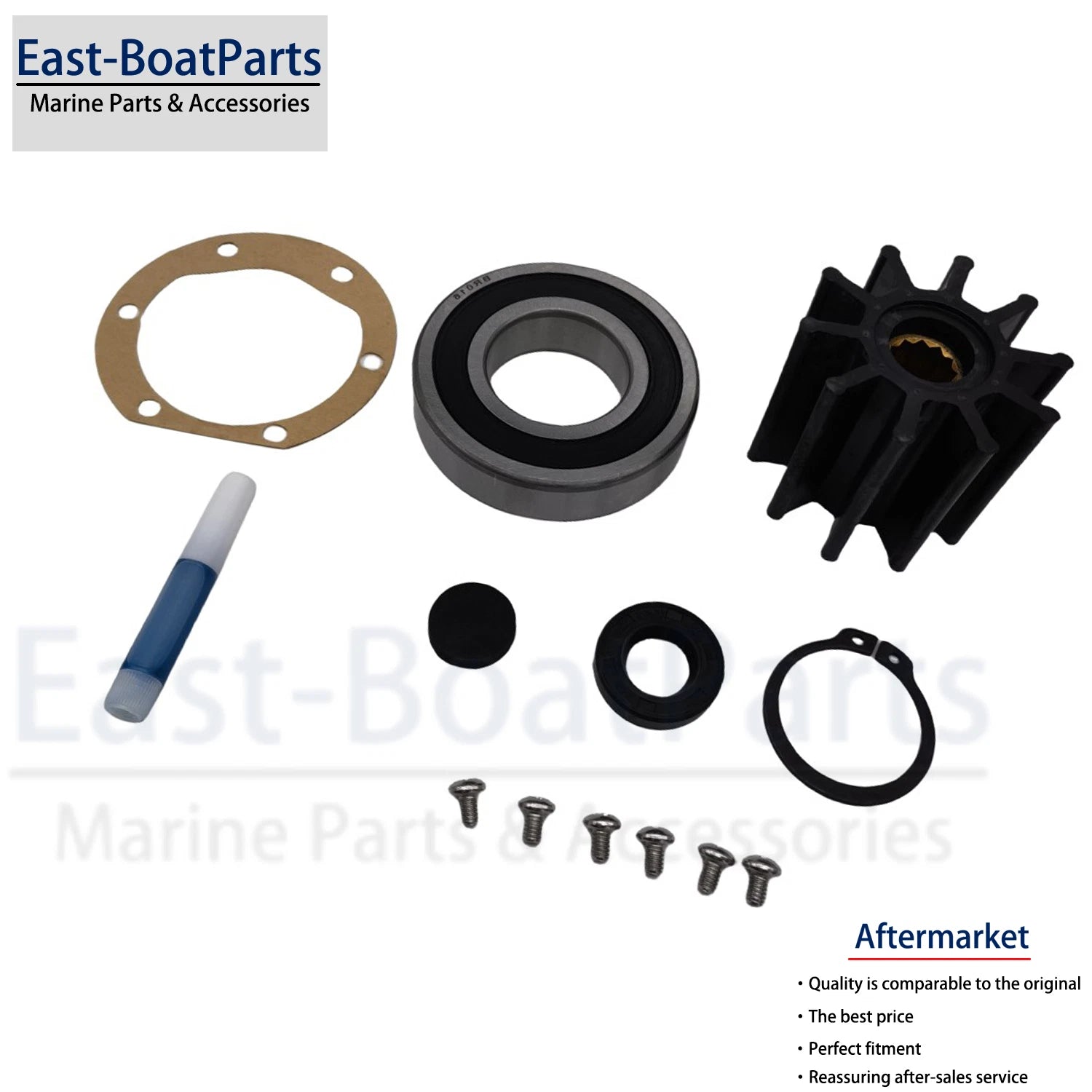 Crank Driven Sea Water Pump Repair Kit for Volvo Penta MS3B MS3C MS4A MS4B (–)
