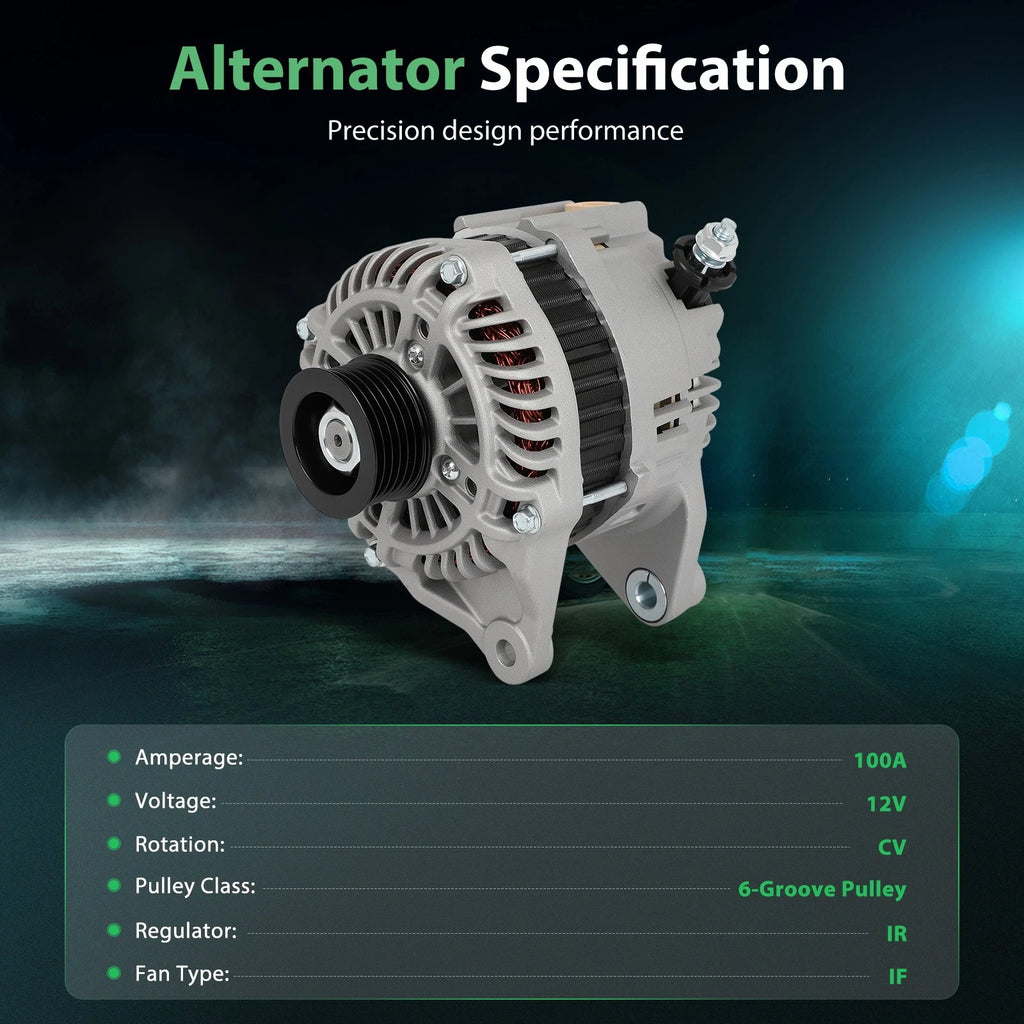 Alternator with Pulley for Mazda 3 (2014–2018)