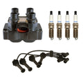 Set of 2 Ignition Coil Wires & 4 Platinum Spark Plugs for Ford Escort